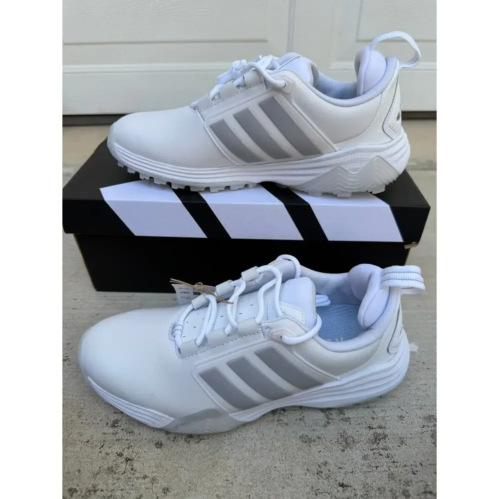 adidas Women's W Adipower 26 SL, golf shoes, NWT White/Silver/Grey, 8